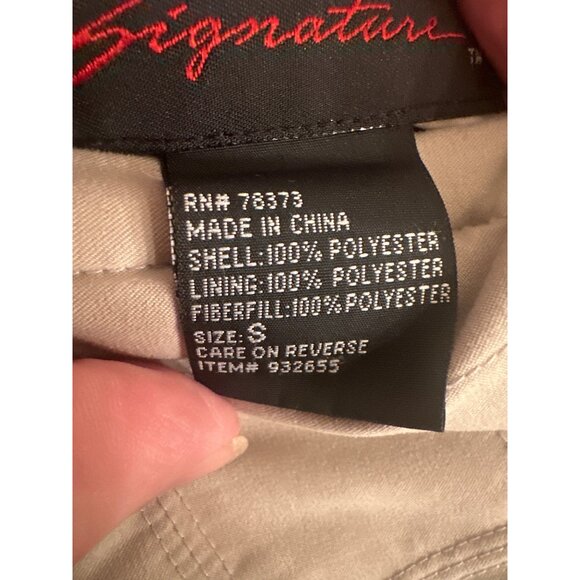 Kirkland Signature Reversible Quilted Vest Size XL Beige/Brown Polyester - Picture 7 of 7